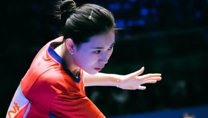 3胜1负+单打不败！中国女乒23岁第一女神崛起：当孙颖莎陪练进化
